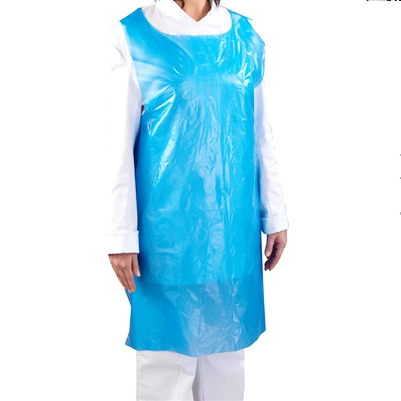 Disposable Blue Plastic Apron